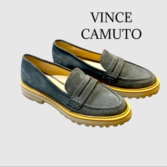 Vince Camuto Shoes - Vince Camuto Grey Suede Mckella Loafer.  In excellent condition! Size 9 - 40